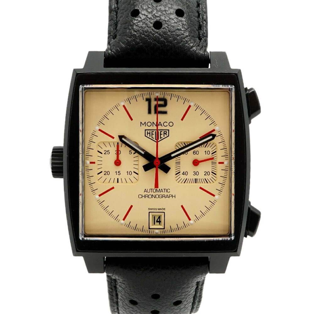 TAG Heuer Monaco CAW211U Ivory Dial Men's Watch